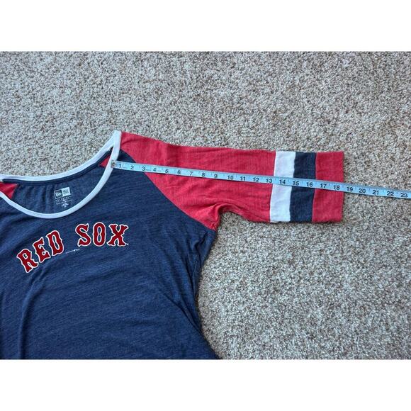 NEW ERA BOSTON RED SOX shirt, women's size 2X, 3/4 sleeve, VERY soft, Baseball - Picture 5 of 8